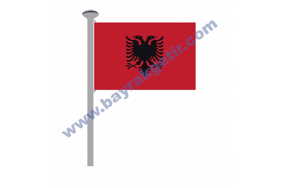 ARNAVUTLUK GÖNDER BAYRAK 50x75 ( EBAT SEÇİNİZ ) ARNAVUTLUK GÖNDER BAYRAK 50x75 ( EBAT SEÇİNİZ )